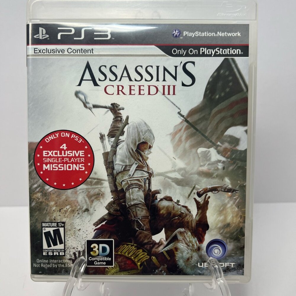 Assassin's Creed III (Sony PlayStation 3, PS3, 2012) Complete w/ Manual